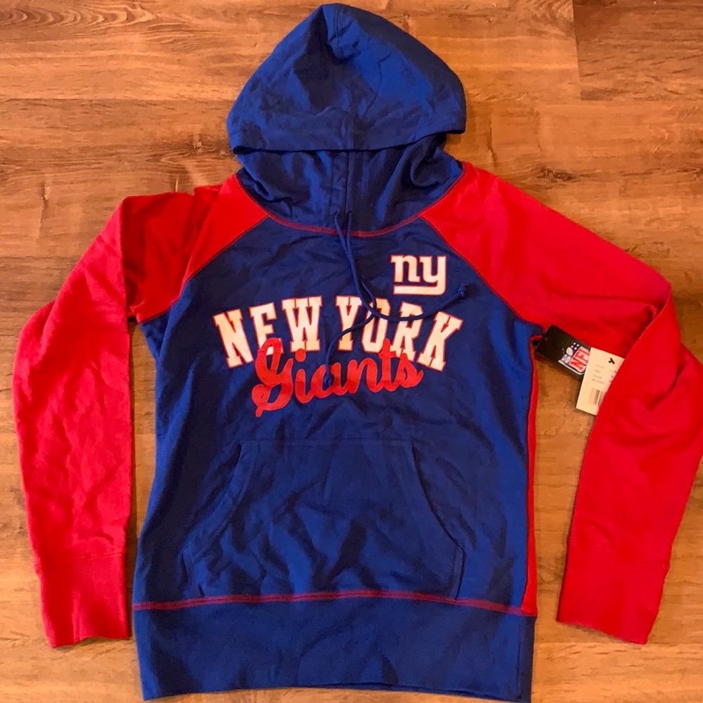 NY Giants Red and Blue Pullover light weight  Sweatshirt
